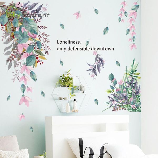 

wall stickers creative sticker home decor bedroom living room sofa background small fresh flower decoration1