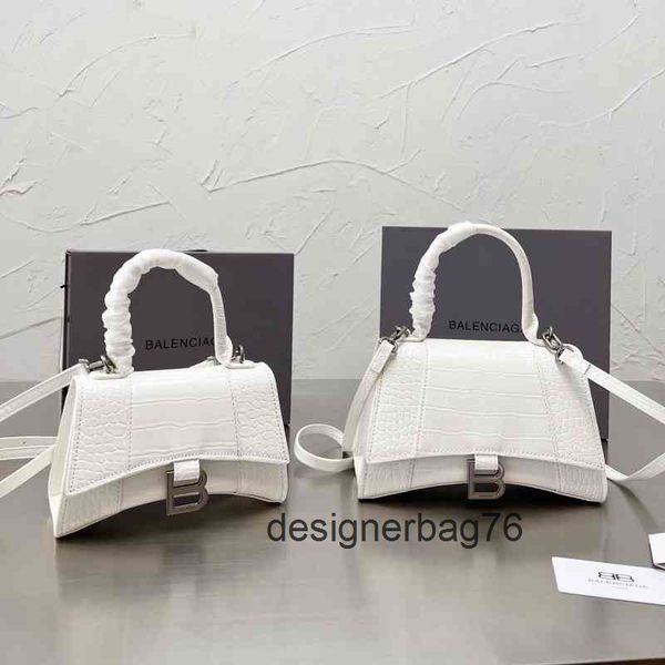 

classic bags high balencaigas's handbags leather designer bag family version 2022 hourglass women's handag crocodile pattern singl