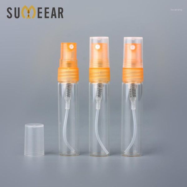 

100pcs/lot 5ml sample spray bottle parfum travel spray bottle perfume portable empty cosmetic case with plastic pump for gift1