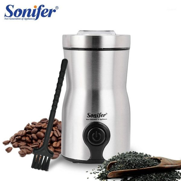 

mini electric coffee grinder maker kitchen salt pepper grinder spices nut seed coffee beans mill herbs nuts 220v sonifer1