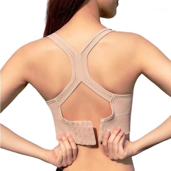 

sports bra solid back tank women fitness push up gym shockproof seamless shirt running workout fast dry vest bras 21, Red;black