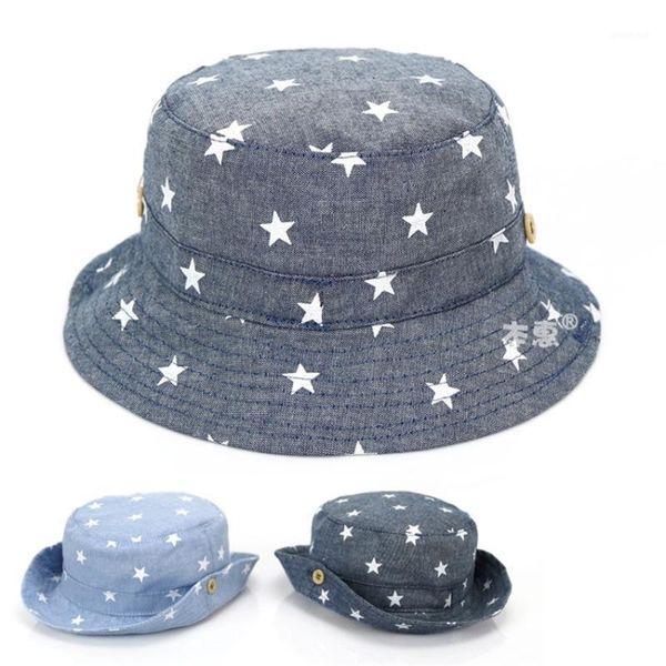 

new soft cotton summer baby sun hat infant boys girls bucket hat denim cotton toddler kids tractor cap1, Yellow