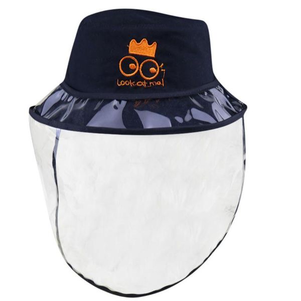 

kid anti-spitting cover dustproof hat protective cap spittleproof cartoon boys fisherman ca