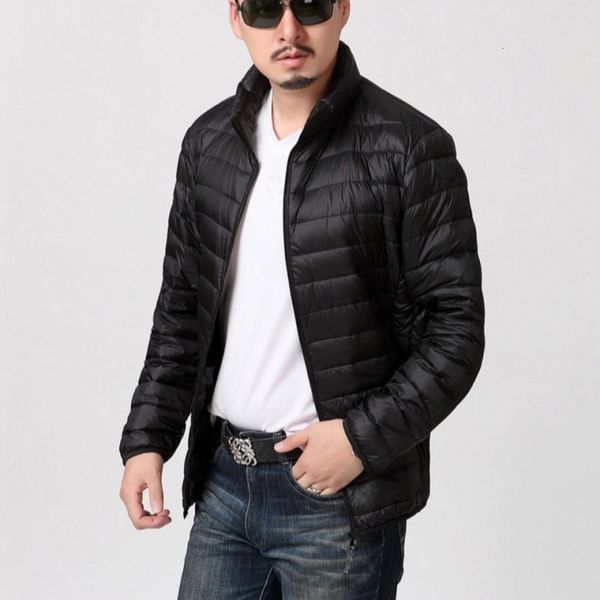 

off season autumn and winter light down men's large size cotton padded jaet, Black