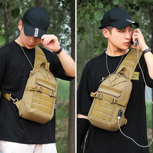 

outdoor bags tactical sling bag men army assault shoulder pack climbing hiking camping trekking hunting backpack
