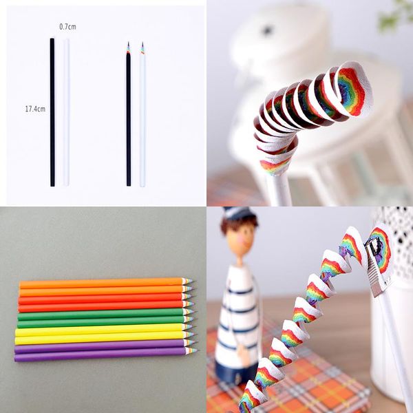 

rainbow pencils bulk school creative stationery easy pencil drawings beautiful sketches portrait sketch rainbow pen for children jllenw