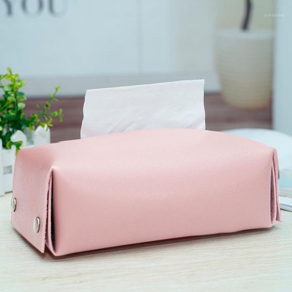 

tissue boxes & napkins chic case box creative pu waterproof simple light luxury paper home car towel napkin papers dispenser holder1