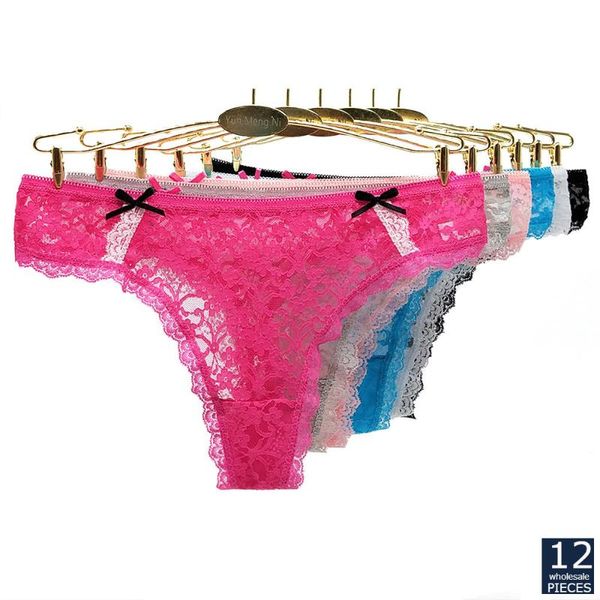 

ymn wholesale 1-12 pcs/set women cotton panties briefs female underwear lady fashion, Black;pink