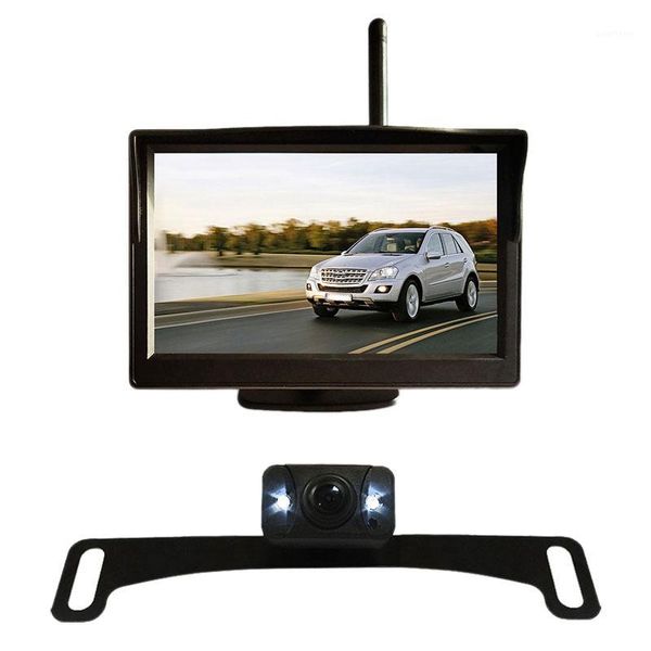 

5 inch car wireless monitor display lcd hd sn with waterproof night vision rear view reverse backup camera wx5301d1