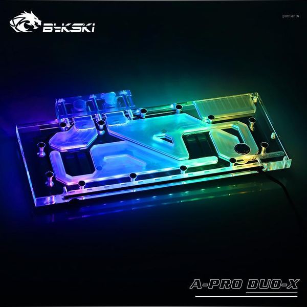 

fans & coolings bykski gpu water block use for pro duo reference edition amd card full cover copper radiator block/3pin 5v /4pin 12v a-rgb1