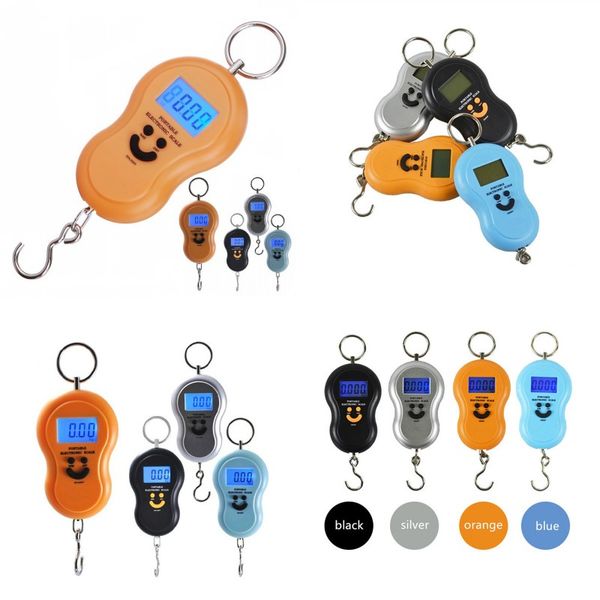 

50kg x 10g mini digital scale for fishing luggage travel weighting steelyard hanging electronic hook scale kitchen weight tool d 69 j2