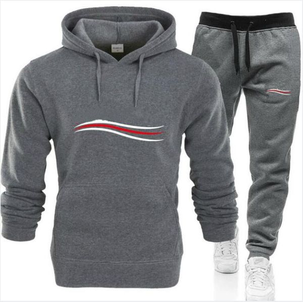 

fashion luxury man set sweatsuit designer tracksuit men womens hoodies and pants mens clothing sweatshirt pullover casual tennis sport track, Gray