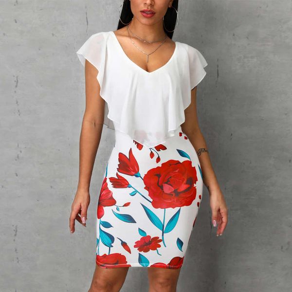 

2020 new print mature commuter dress, Black;gray