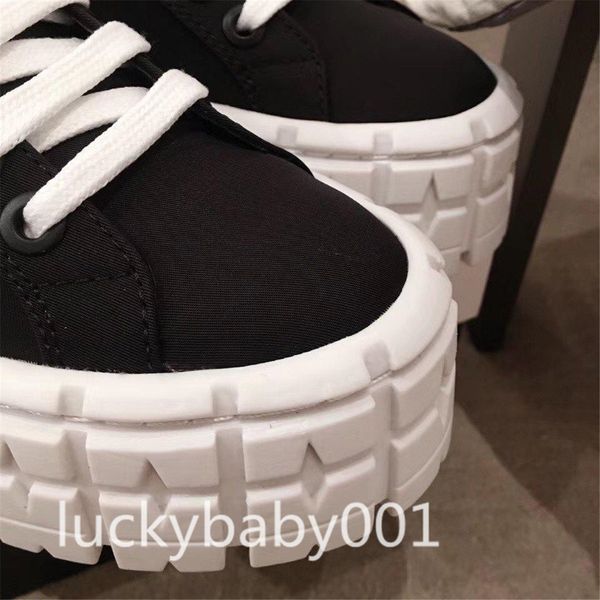 

2021 new high-end quality nylon sneakers comfortable casual shoes women shoes fashion handmade to increase the sole264w, Black;red