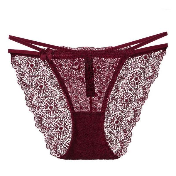 

underwear strap lace t-string low waist transparent panties thongs1, Black;pink