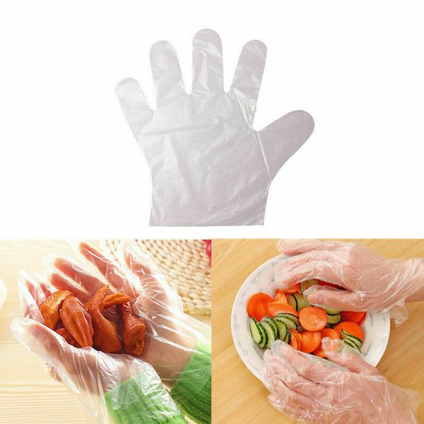 

sanitary 100pcs/set eco-friendly disposable home kitchen multifunction clear dishwashing catering plastic gloves