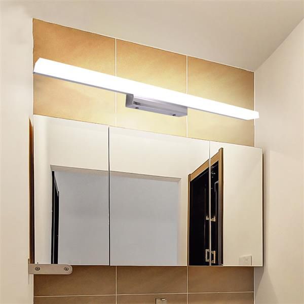 

12w 80cm new and intelligent lamp bathroom lights bar silver white light high brightness lights grade material lighting wholesale