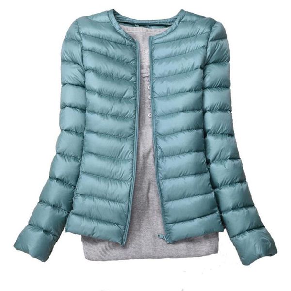 

women's down & parkas 2021 autumn winter women ultra light jacket white duck lightweight female warm thin short coat plus size 3xl, Black