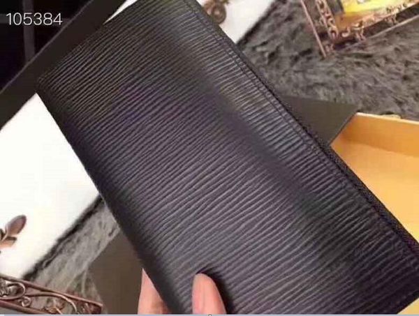 

wholesale price fashion ladies zipper wallets men women leather designer wallet lady lady long purse money clips with original box, Black;red