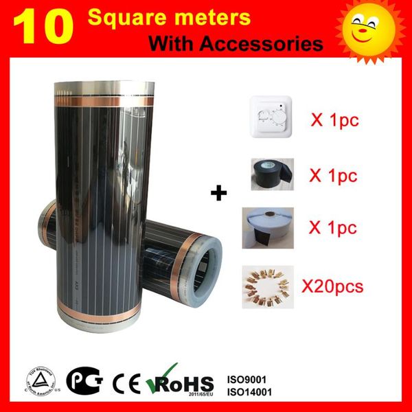 

10 square meter ce certified electric heating film, electric carbon heating film good to health