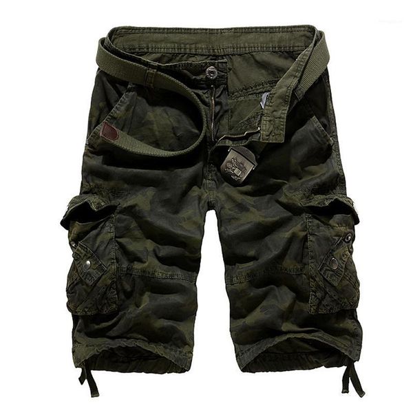 

camouflage cotton shorts for men summer zipper relugar straight shorts tactical cargo 2020 men's clothing1, White;black