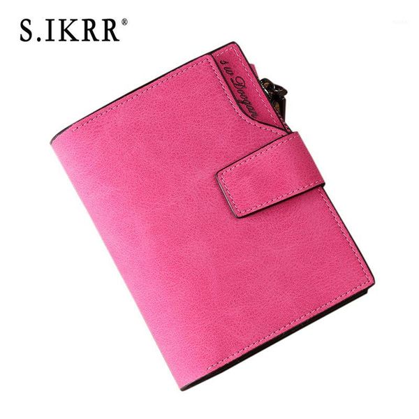 

wallets s.ikrr leather women wallet male coin pocket hasp card holder money bags casual long ladies clutch phone purse1, Red;black