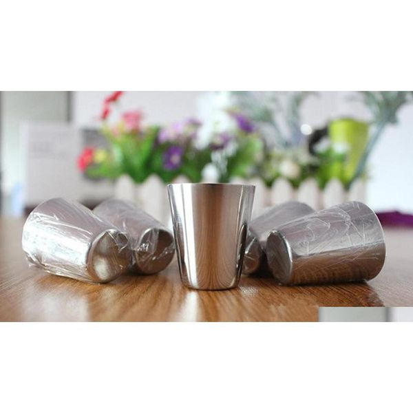 

30ml drinking glass stainless steel sglasses cups wine beer whiskey mugs outdoor tr jllzqq bdefight