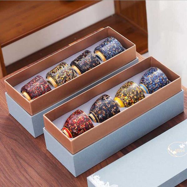 

new tea cup set handmade kiln baked vintage ceramic kung fu tea cup master single cup chinese style