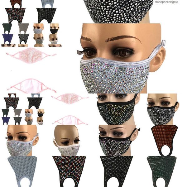 

dustproof mouth fashion diamond mask pm2.5 protective bling masks washable reusable m3iy 4zc3