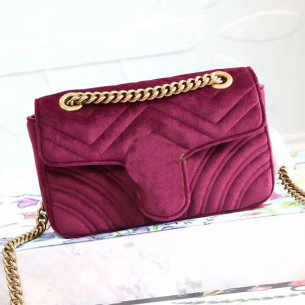 

women crossbody classic handbags fashion single shoulder bag suede leather chain bag metal button crossbody bags with box