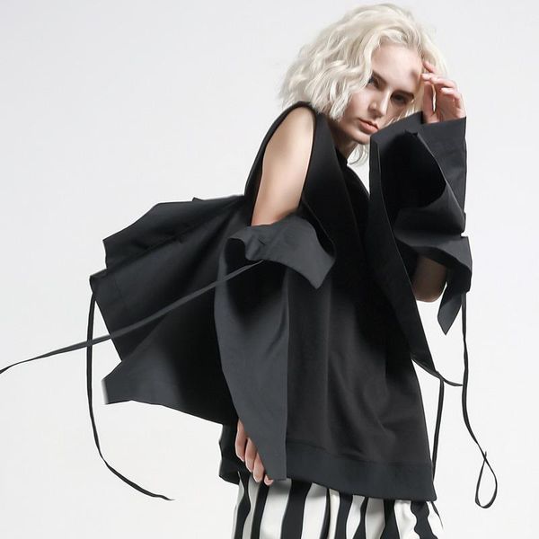 

deat 2019 fashion new solid summer flare sleeve women shirt casual trendy tide spring blouse clothes bf8781, White