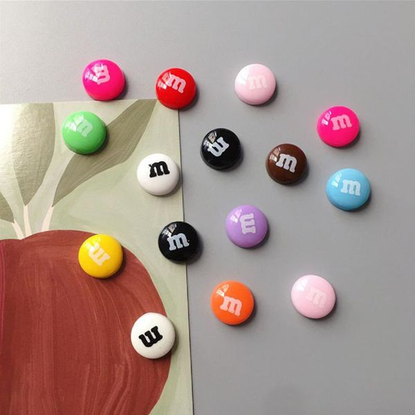 

15pcs colorful candy fridge magnets cute souvenir gifts home refrigerators decor magnetic sticker stationery toy blackboard tool wmtjbm