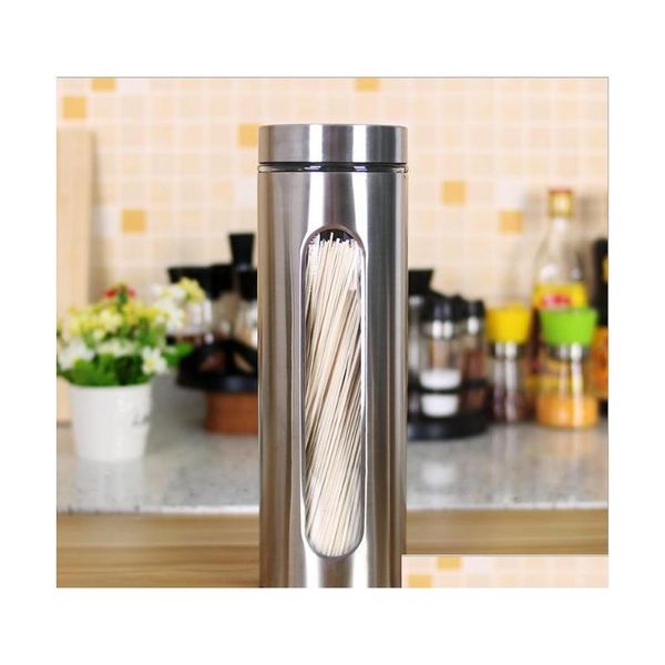 

glass food storage containers canister with stainless steel,airtight lids,storage cans for pasta,tea,coffee,cookies,sna qylnoj wphome