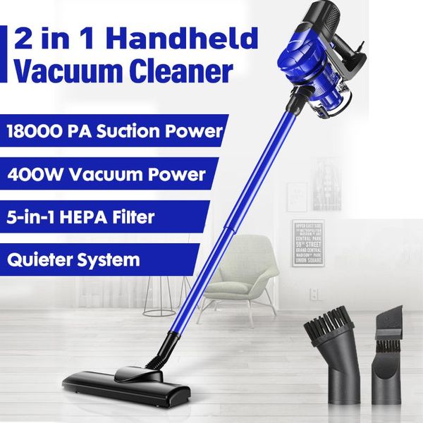 

portable handheld vacuum cleaner 220v 13800pa strong suction cyclone filter carpet dust collector hand stick aspirator for home