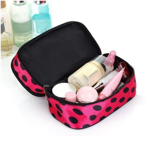 

double-deck zipper makeup bag cosmetic bag convenient travel makeup organizer toiletry bags waterproof beauty make jllnox