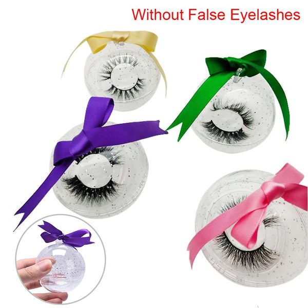 

1pcs cute ball shape eyelash packaging box lash boxes packaging eyelashes case makeup storagety hand made wholesale