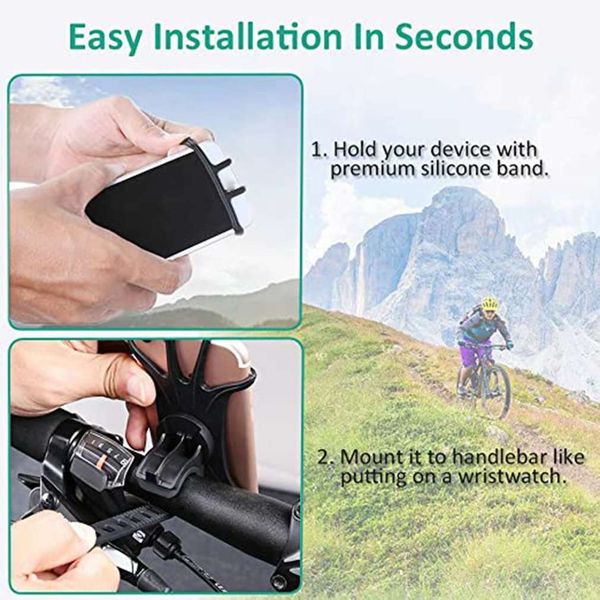 

4bgf1360 degree rotation bicycle silicone bracket, mobile phone, motorcycle phone navigation bracketvip