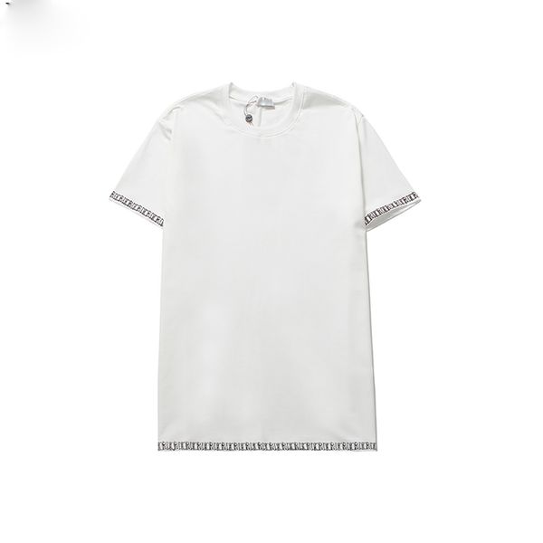 

ttsummer new men's and women's new fashion letter t-shirt breathable short-sleeved men's shirt with floral t-shirt wholesale, White;black