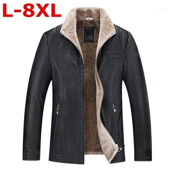 

plus size 8xl 9xl new 7xl 6xl pilot brown black fur genuine leather jacket men winter natural sheep skin coat1
