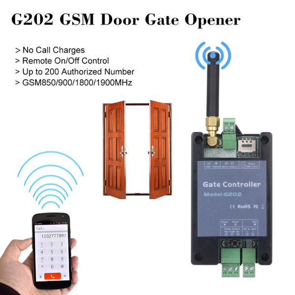 

fingerprint access control gsm gate opener g202 remote single relay switch for sliding swing garage ( replace rtu5024 )