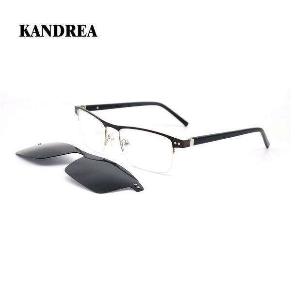 

sunglasses kandrea 2021 fashion rectangular magnetic clip men uv400 lens dual purpose sun glasses classic male driving eyewear, White;black