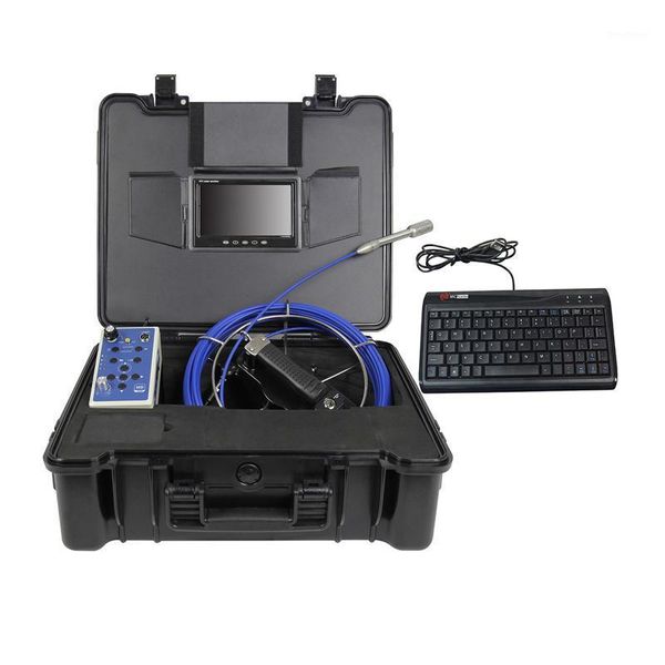 

cameras 720p 23mm pipe inspection camera system 7'ips screen dvr keyboard usb drain sewer video endoscope borescope 20m 30m 50m cable1