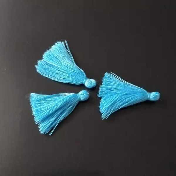 

200pc 3cm mini cotton thread fabric tassel diy pendant jewelry bracelet key making fringe trim craft tassels sewing accessories h jllmmn