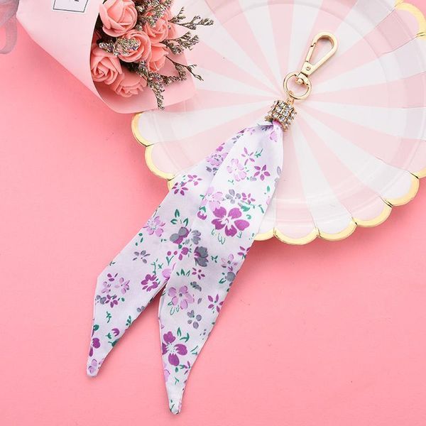 

new scarves key chain exquisite decoration silk tassels keychains women bag charm jewelry acessory eh108b h jlldjf