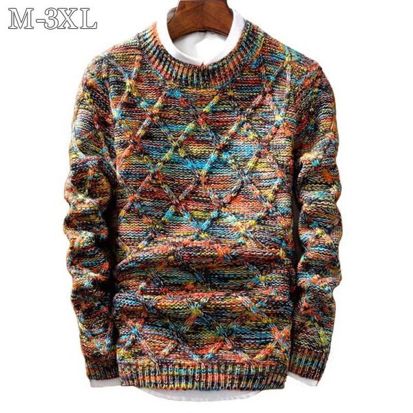 

men's sweaters winter sweater men 2021 pullover casual o-neck slim fit long sleeve knitted mens pull homme size -3xl, White;black