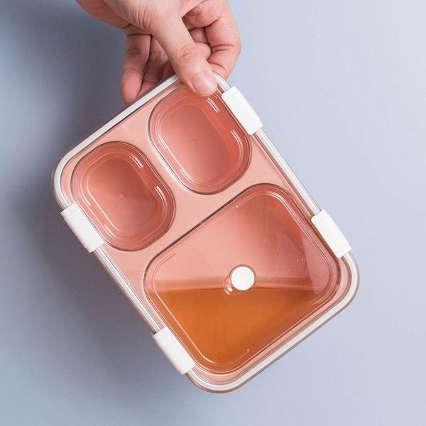 

lunch box with spoon separate compartments leakproof bento box microwave dinnerware lunch box food container for student bbylag