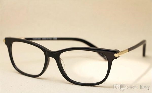 

2017 ltalian brand glasses 5237 glasses frame fashion lovers sighted eyeglasses frame fashion plat ing, Black