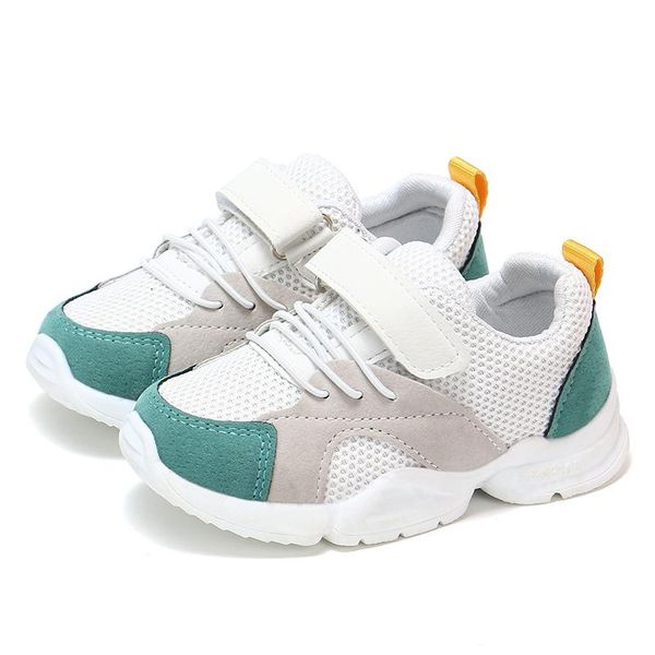 

2020 new children shoes for girls boys sneakers kids sneakers mesh breathable sport shoes baby outdoor toddler 21-30#, Black