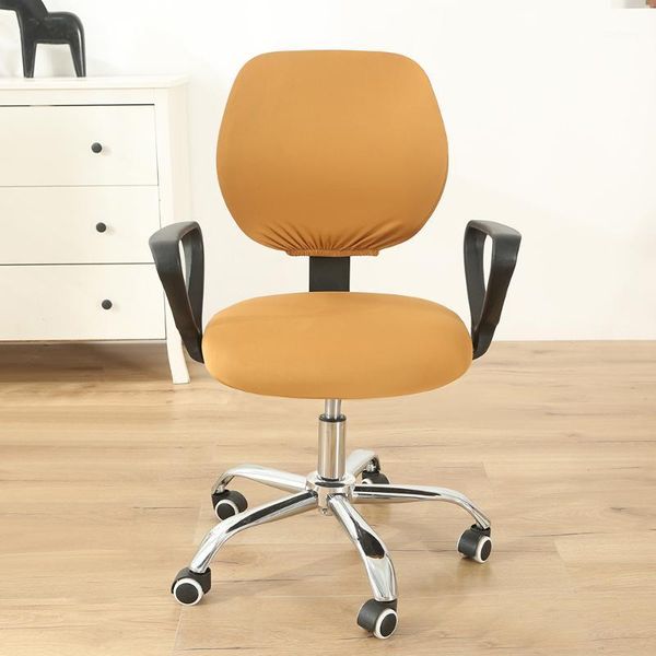 

stretch elastic chair covers rotating office computer desk seat chair stretch cover removable slipcovers1