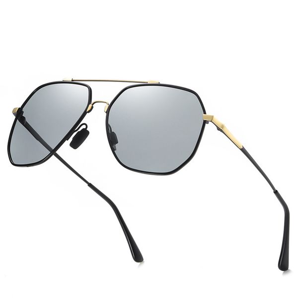 

new memory metal polarized color 2020 changing sunglasses fishing big frame sunglasses toad glasses a618, White;black
